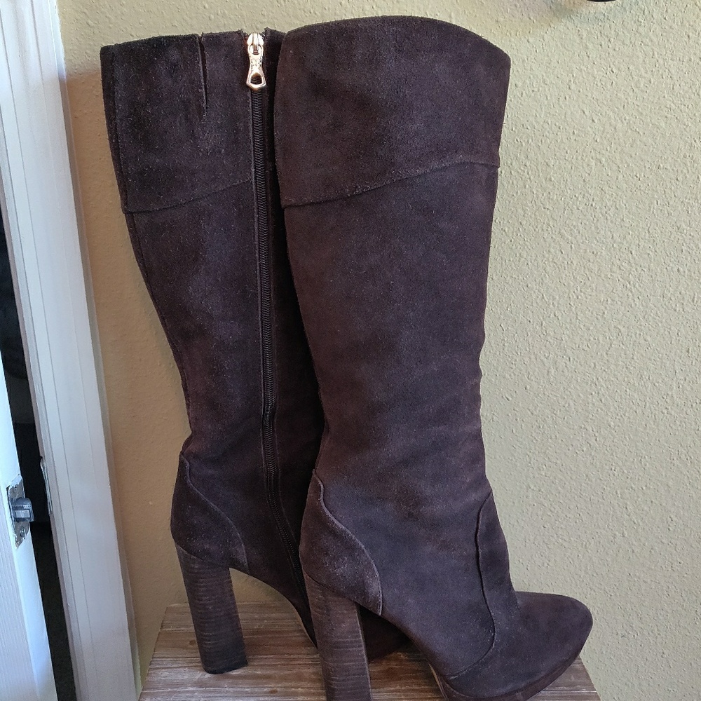 BCBG MaxAzria Knee-High Suede Boots